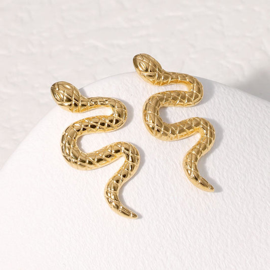 Baby Rattler Snake Earrings