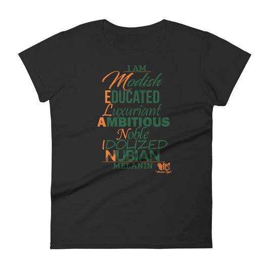 I AM MELANIN FAMU Edition 1 Women's Fit short sleeve t-shirt MeticulouZ StyleZ