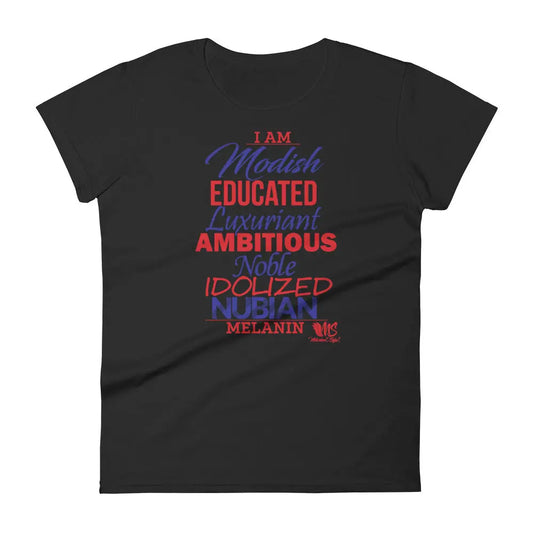 I AM MELANIN Howard Edition Women's short sleeve Fit t-shirt MeticulouZ StyleZ