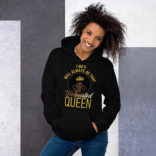Melanated Queen Unisex Hoodie MeticulouZ StyleZ LLC