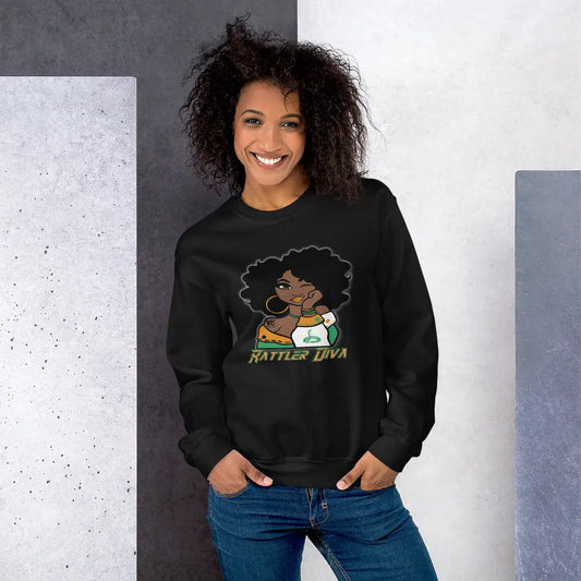Rattler Diva Unisex Sweatshirt MeticulouZ StyleZ LLC