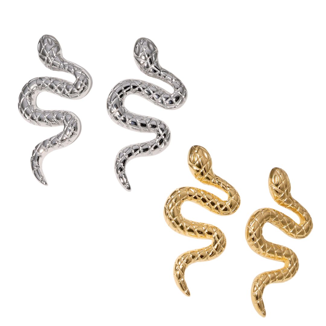 Baby Rattler Snake Earrings