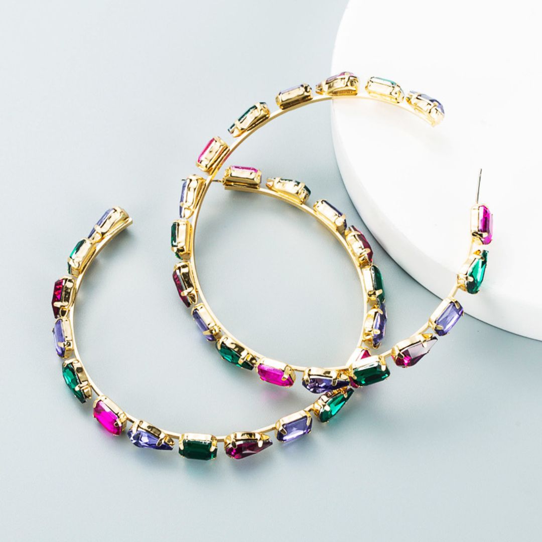 Be Jewel Hoop Earrings