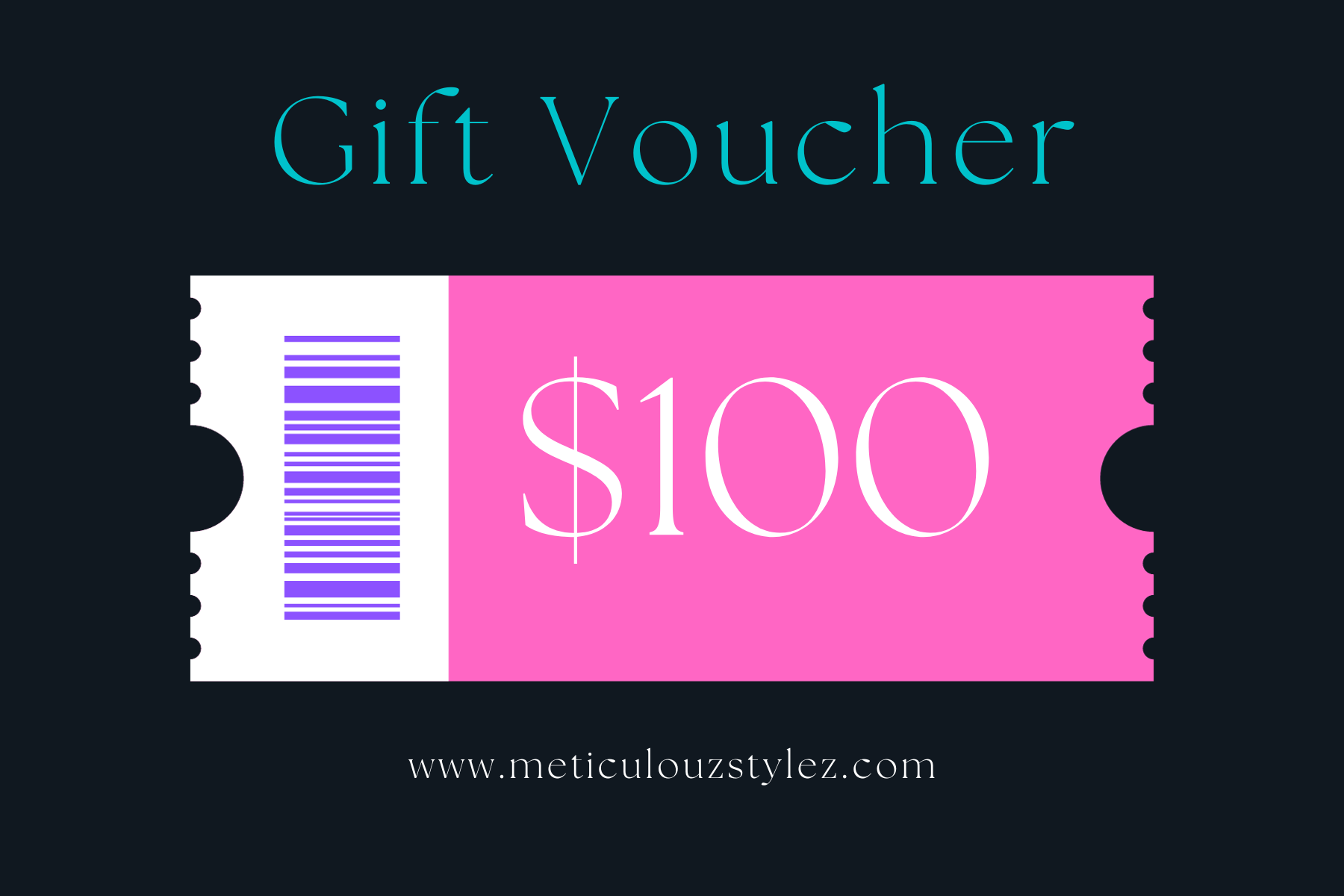 MeticulouZ StyleZ Gift Card $10-$100