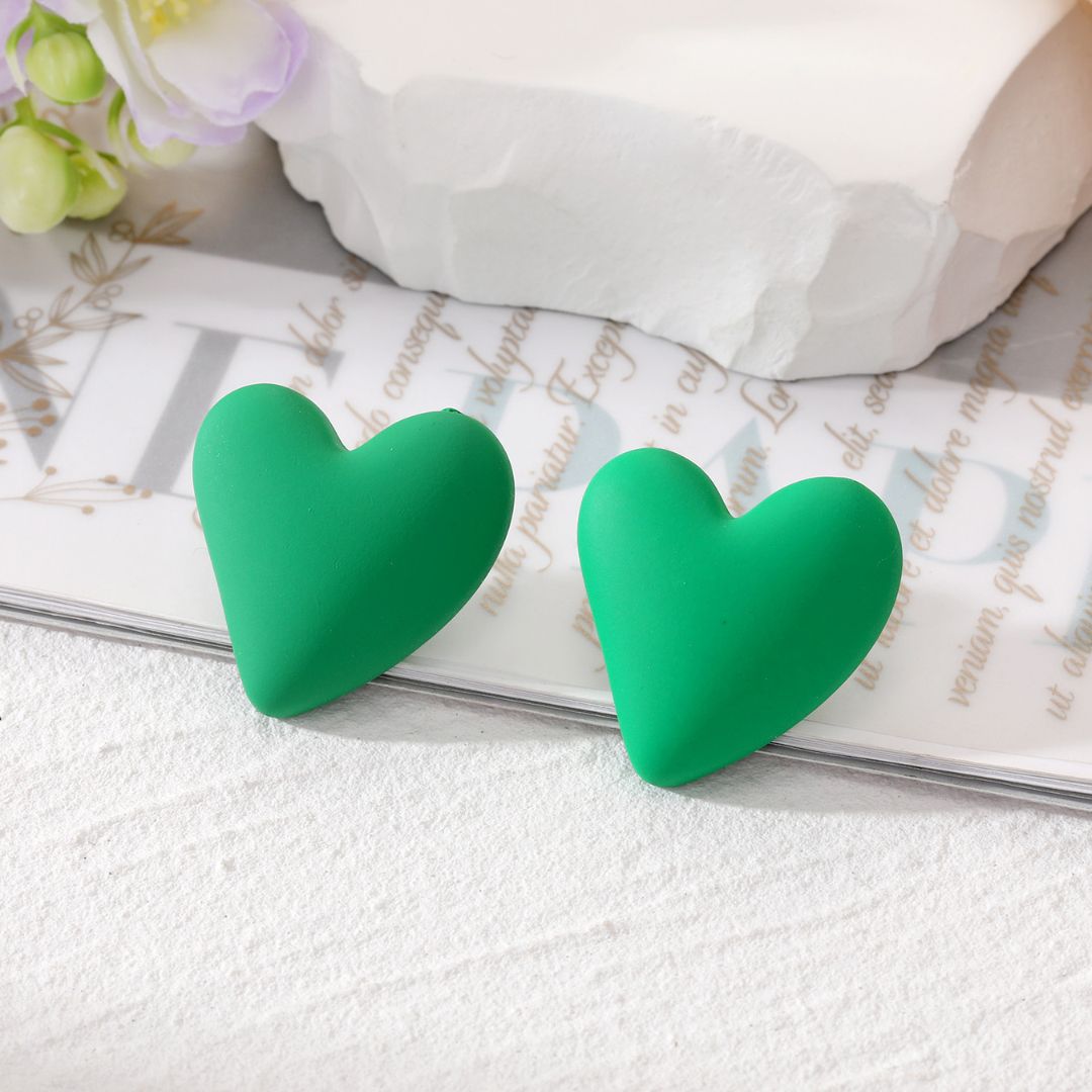 Whitney Heart Stud Earrings