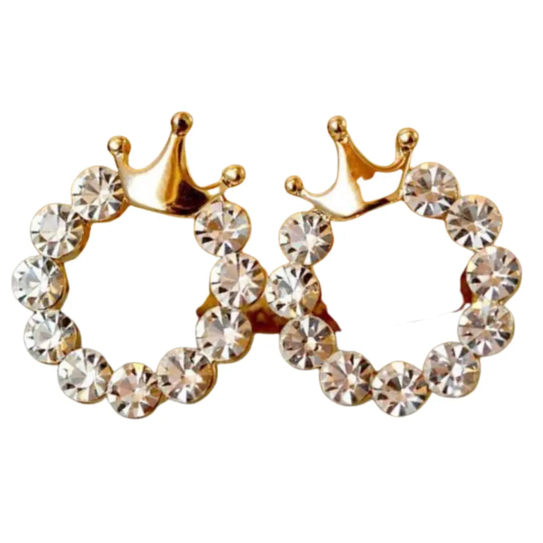 CrownZ and DiamondZ Stud Earrings MeticulouZ StyleZ
