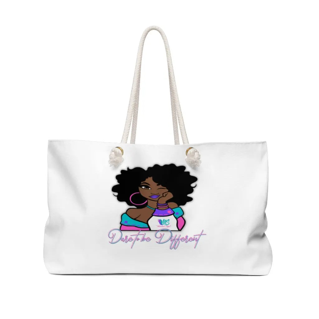 Dare to Be Different Weekender Bag Printify