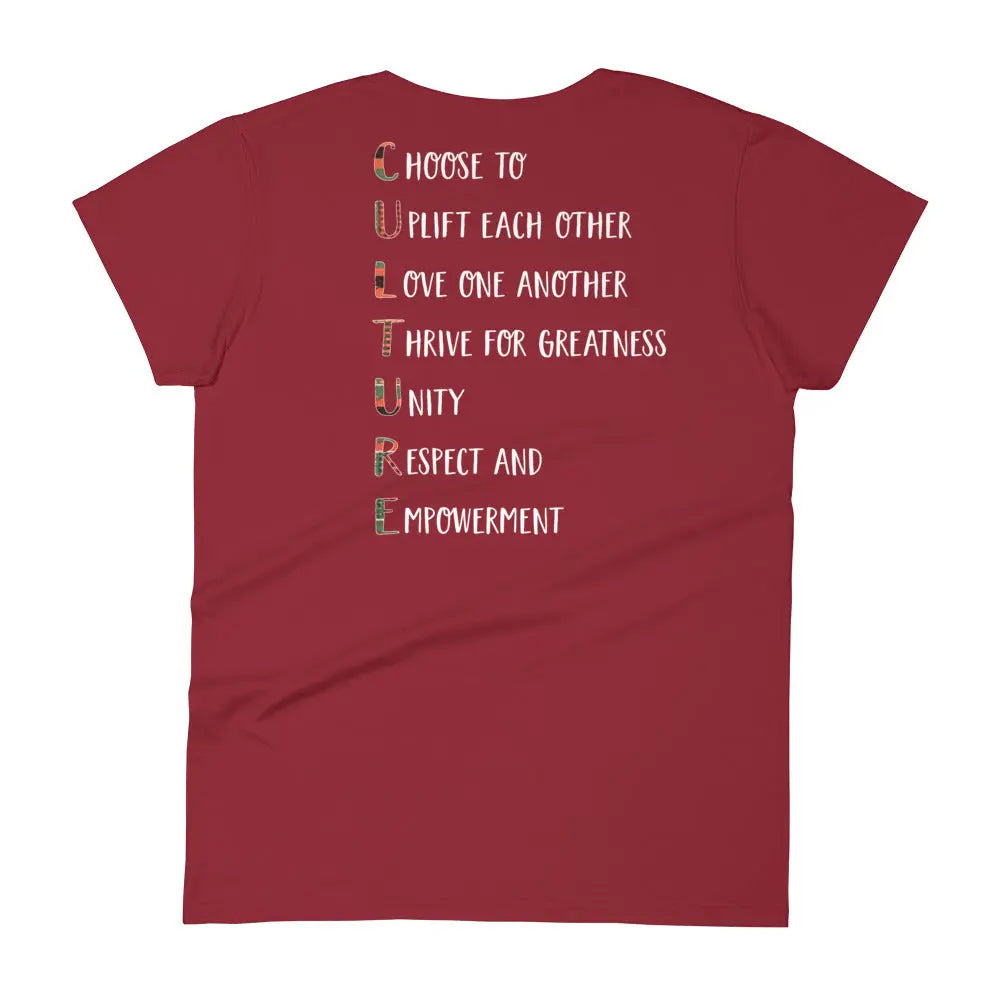 Do It For The C.U.L.T.U.R.E Women's short sleeve Fit T-shirt MeticulouZ StyleZ