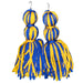 Albany State Blue & Gold Tassel Earrings