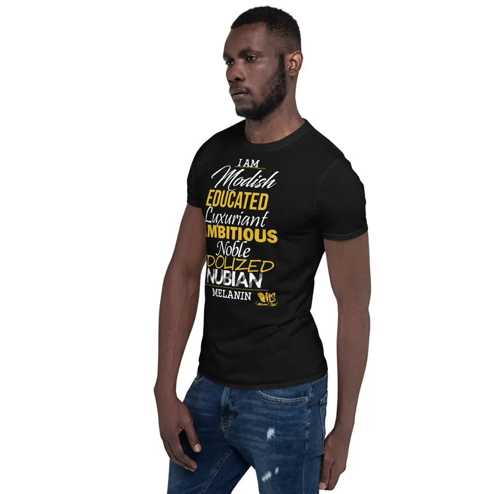 I AM MELANIN Alpha Edition Black Short-Sleeve Unisex T-Shirt MeticulouZ StyleZ
