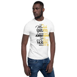 I AM MELANIN Alpha Edition White Short-Sleeve Unisex T-Shirt MeticulouZ StyleZ
