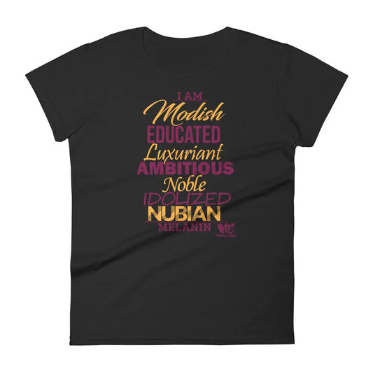 I AM MELANIN BCU Edition Women's short sleeve Fit t-shirt MeticulouZ StyleZ