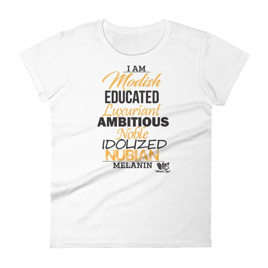 I AM MELANIN Grambling Edition Women's short sleeve Fit t-shirt MeticulouZ StyleZ