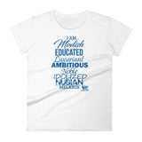 I AM MELANIN Hampton Edition Women's short sleeve Fit t-shirt MeticulouZ StyleZ