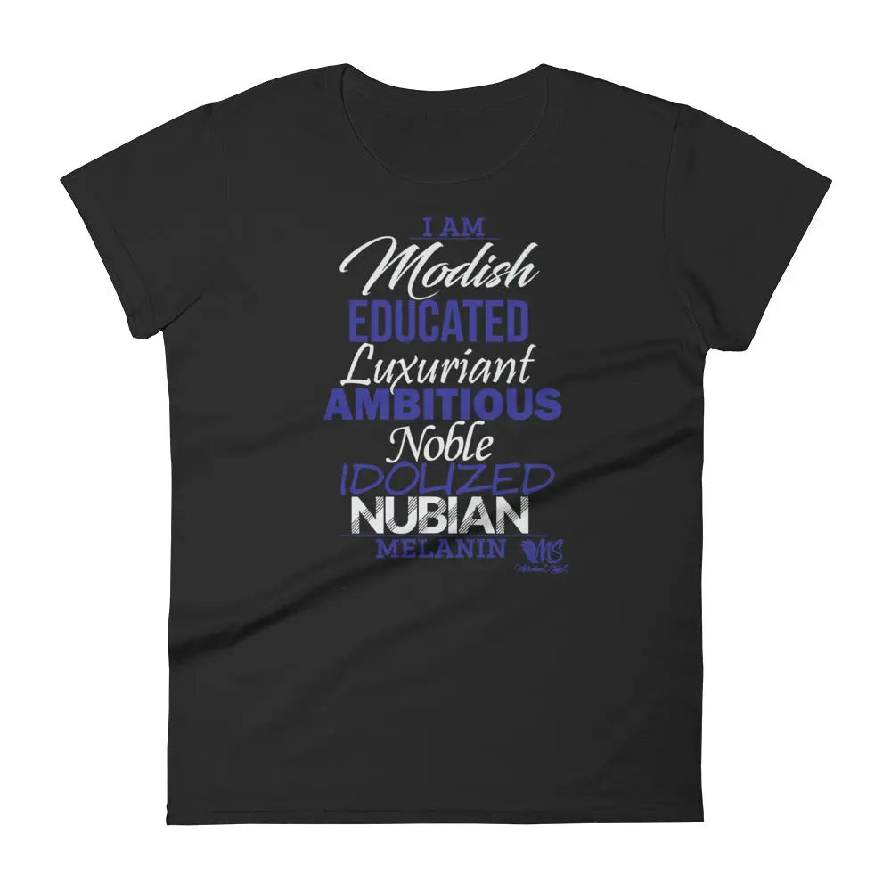 I AM MELANIN Jackson State Edition Women's short sleeve Fit t-shirt MeticulouZ StyleZ