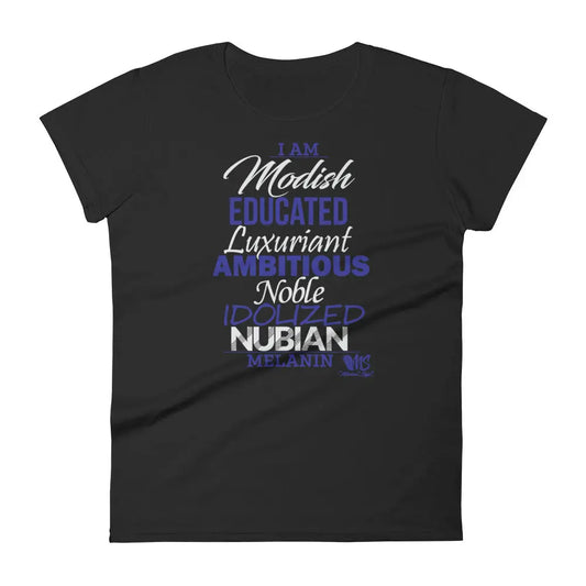 I AM MELANIN Jackson State Edition Women's short sleeve Fit t-shirt MeticulouZ StyleZ