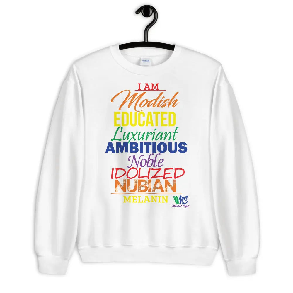 I AM MELANIN Pride Edition Unisex Sweatshirt MeticulouZ StyleZ