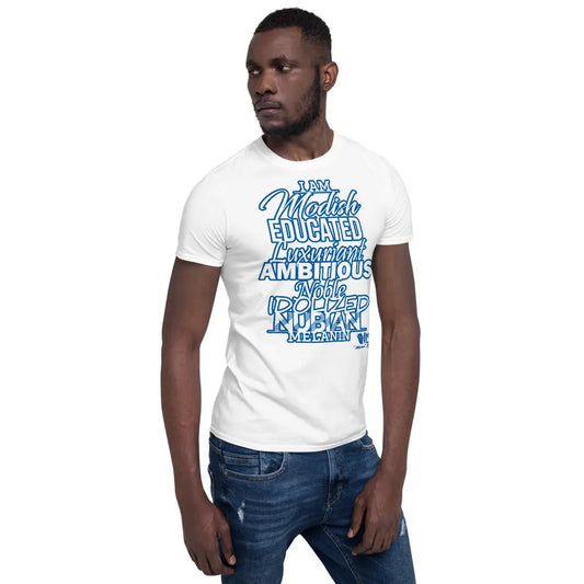 I AM MELANIN Sigma Edition White Short-Sleeve Unisex T-Shirt MeticulouZ StyleZ