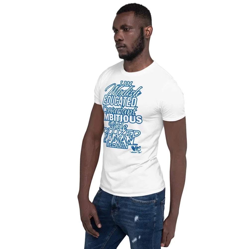 I AM MELANIN Sigma Edition White Short-Sleeve Unisex T-Shirt MeticulouZ StyleZ