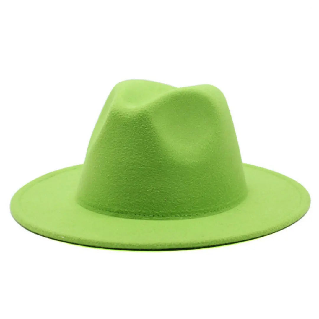 Lime Green Fedora Hat MeticulouZ StyleZ