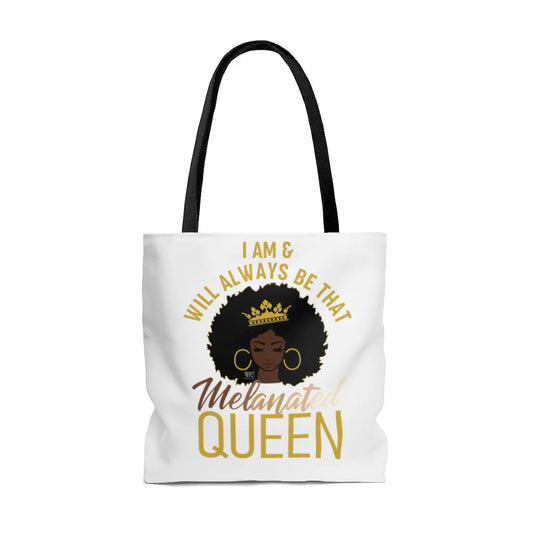 Melanated Queen AOP Tote Bag Printify