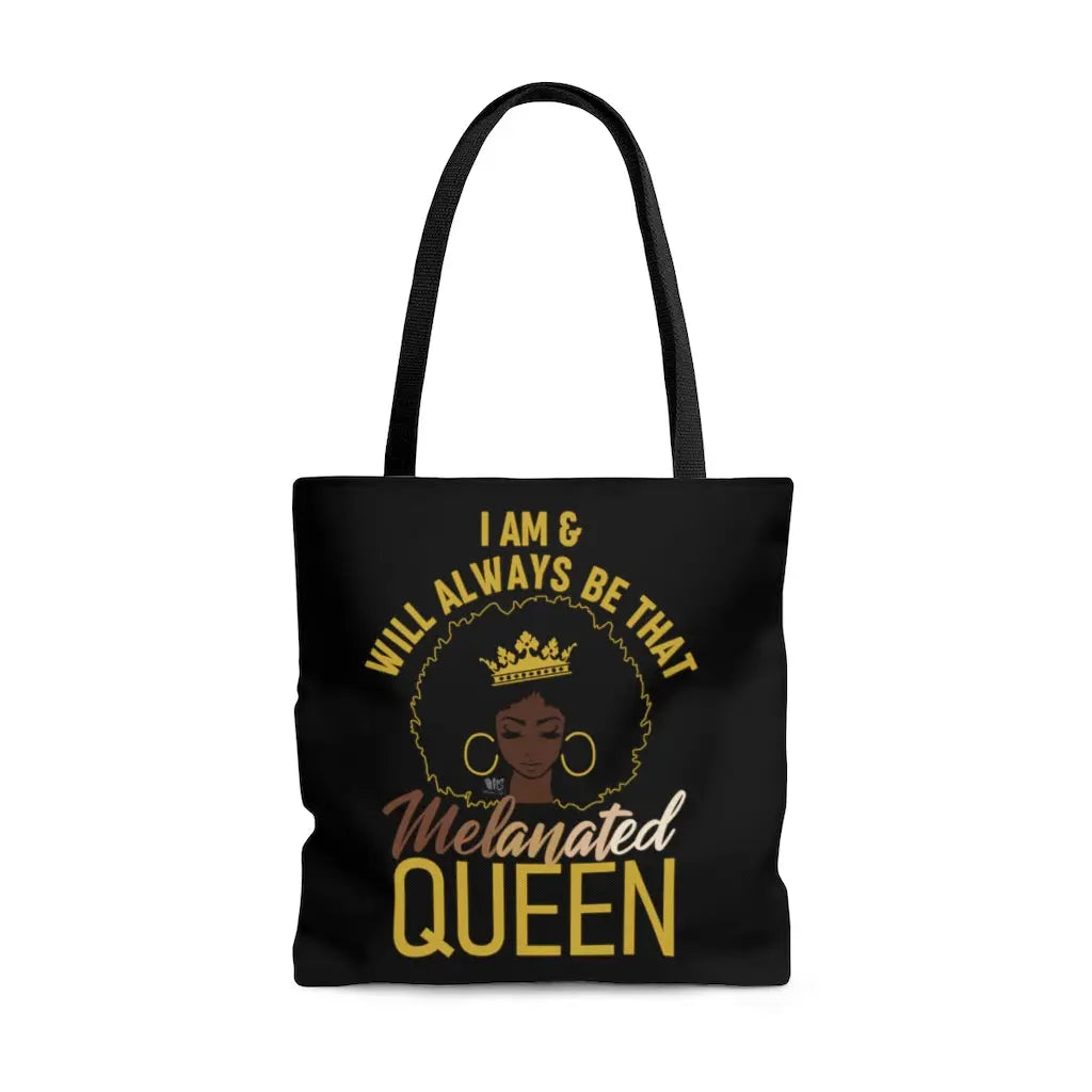 Melanated Queen AOP Tote Bag Printify