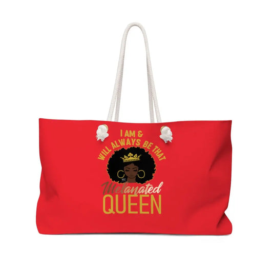 Melanated Queen Weekender Bag Printify
