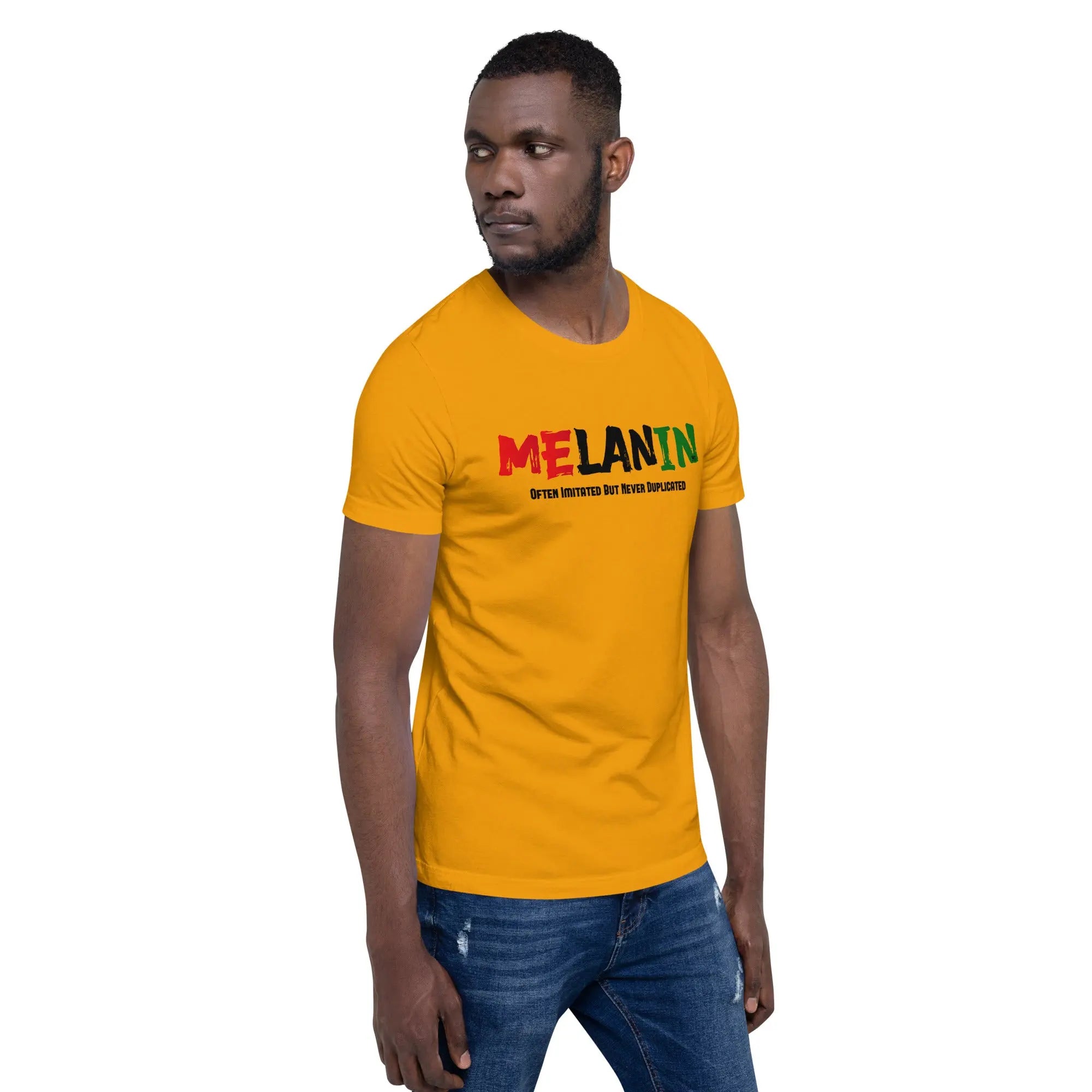 Melanin Blk Letters Men Unisex t-shirt MeticulouZ StyleZ LLC