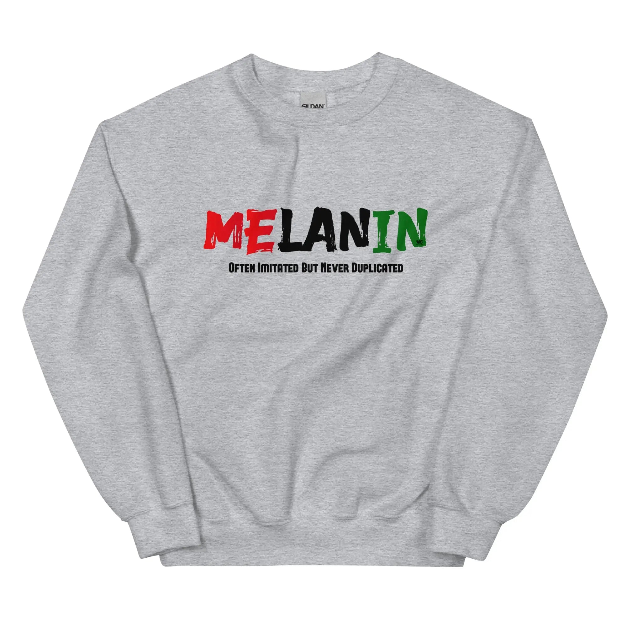 Melanin Blk Letters Unisex Sweatshirt MeticulouZ StyleZ LLC