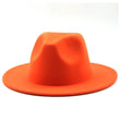 Orange Fedora Hat MeticulouZ StyleZ