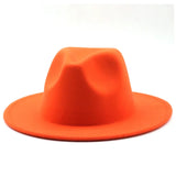 Orange Fedora Hat MeticulouZ StyleZ