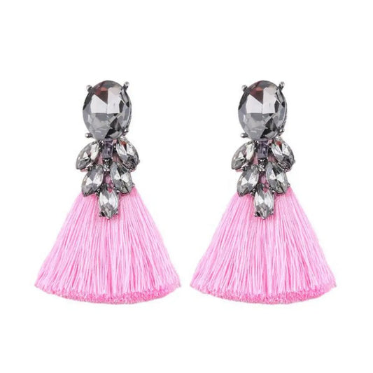 Pink MoZcato Tassel Earrings MeticulouZ StyleZ