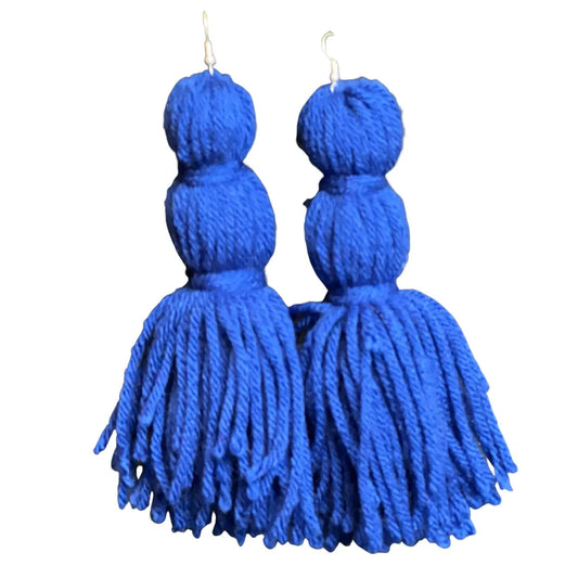 Blue Tassel Earrings MeticulouZ StyleZ