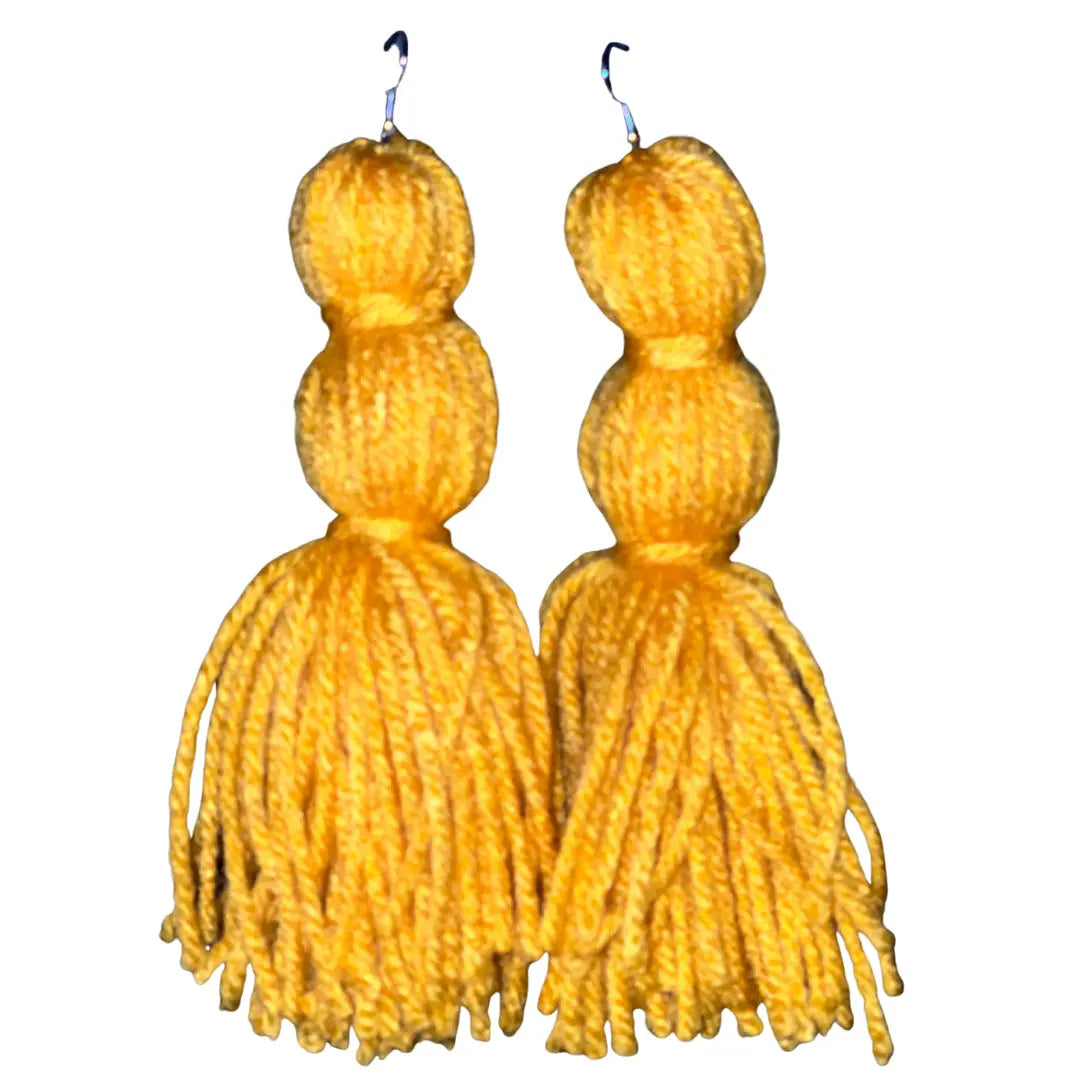 Mustard Tassel Earrings MeticulouZ StyleZ