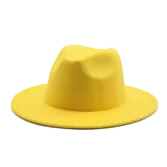 Yellow Fedora Hat MeticulouZ StyleZ